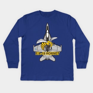 F/A 18 Super Hornet Kids Long Sleeve T-Shirt